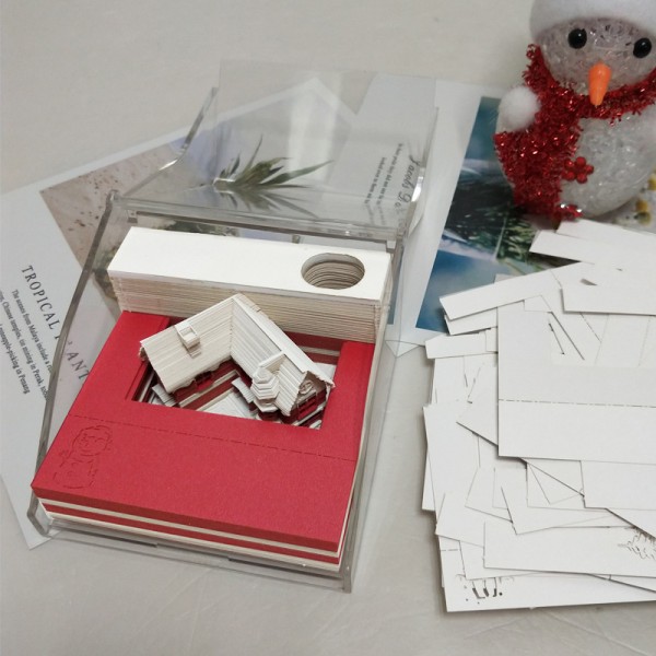 3D Memo Pad Christmas Cottage 2021