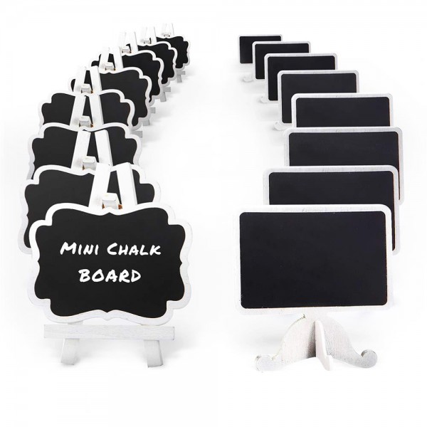 ZWBB012 Double-sided Chalkboard for Food Labels Table Numbers and Place Cards Display