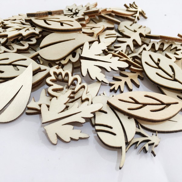 Wooden Cutouts Ornaments for DIY Craft Making