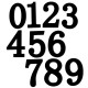 0-9 Black 