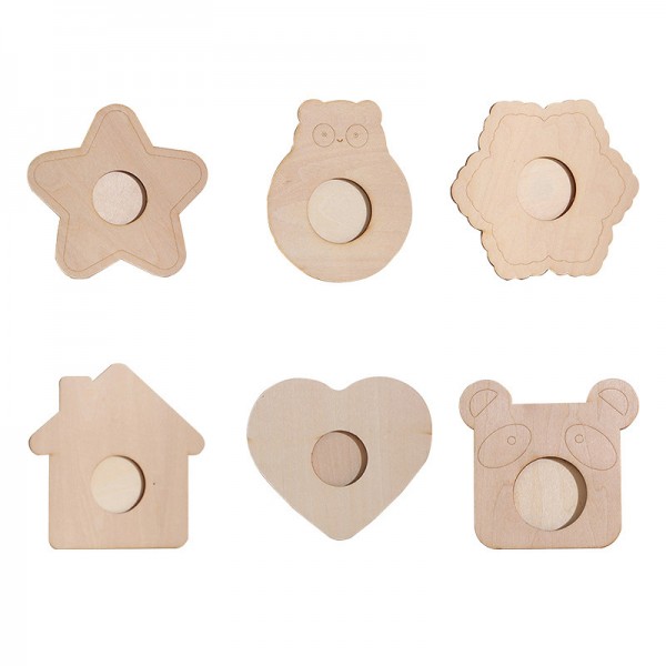 Wooden Cutouts Ornaments for DIY Craft Making